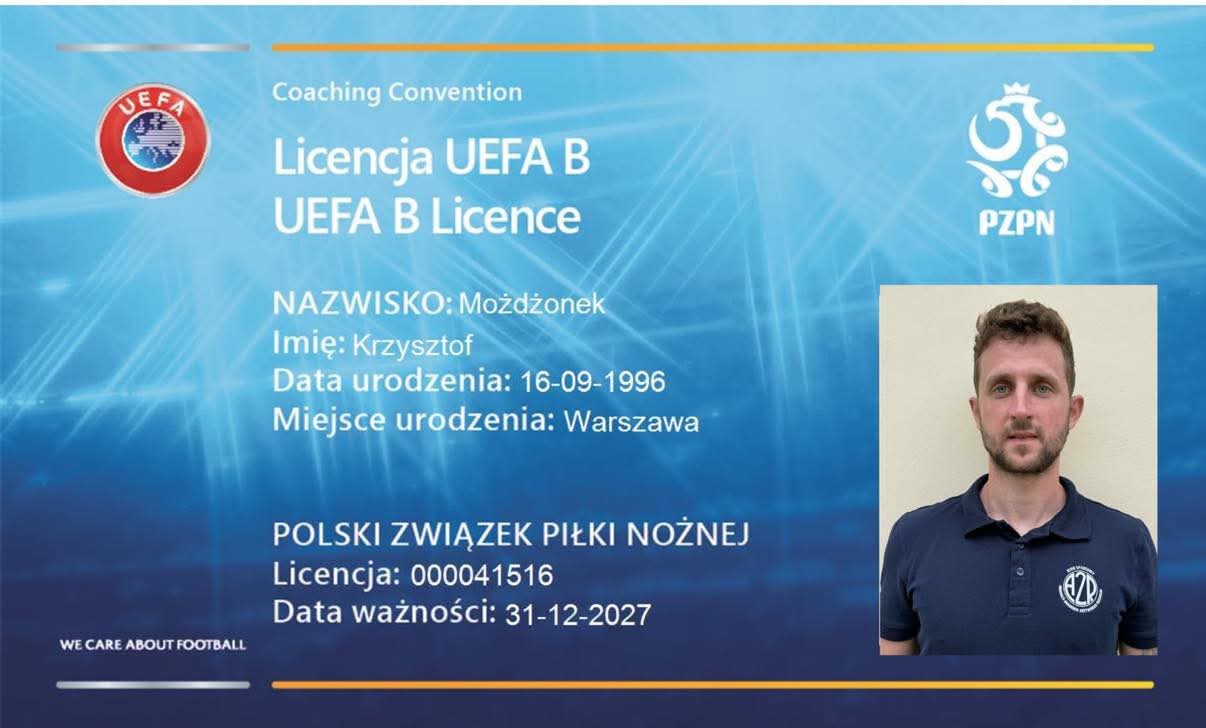 Licencja trenerska UEFA B, Krzysztof Możdżonek (PZPN)